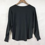 LIV Milano Sweater Large Embellished Valentines Hearts Romantic Dolman Parisian Black Photo 3