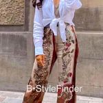 ZARA LAST ONEš„Bloggers Fav| NWT Patchwork Printed Pants Photo 5