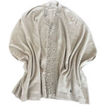 ALFA Modern Women Knitted Poncho Tan Photo 0