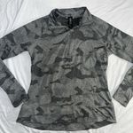 Mondetta L Large Camo Jacquard Half Zip Light Gray Camo Photo 6
