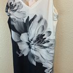 Floral mini dress sz XL NWT vacation beach resort casual comfy summer neutral White Photo 2