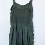 Hollister  Green Button Sleeveless Romper Size Medium Photo 8