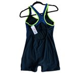 Women's Swimsuit One Piece Blue Black UPF 50+ Yoga Training Medium Photo 8