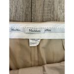 Max Mara Cropped Pants Beige Straight Leg Career Casual Trousers Size 6 Photo 5