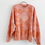 PacSun Tie Dye Sun Orange Graphic Oversized Crewneck Photo 0