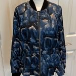 Chico's Chico’s Printed Bomber Jacket, Size 4 (Chico’s Size 0) Photo 3