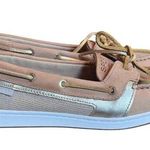 Sperry Top Sider AngelFish Boat shoe 7 gold glitter traditional classic preppy Photo 0