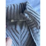 Athleta Alpine Rib Knit Sweater Jacket Size Small Gray Double Zip Photo 4