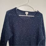 Dress Barn  Dolman Sleeve Sweater Navy Speckled Photo 1