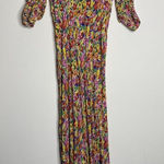 RIXO‎ FOR TARGET FLORAL MULTICOLOR PUFF SLEEVE MAXI DRESS Size 2 Pink Photo 0