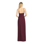 Sachin + Babi Size 16W NEW Stretch Crepe Paulina Formal Maxi Gown Deep Wine Red Photo 1