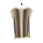 Vintage 70's Duet Linen Blend Crochet Knit Swim Coverup Top Cover up Dress size‎ Tan Photo 3