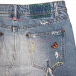 Free People  Patch Denim Skirt Size 27 Photo 4