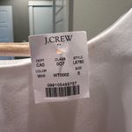 J.Crew NWT White Sleeveless Scalloped Hem Top with Overlapped Back Size Small Photo 2