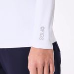 FIGS  Ribbed Longsleeve Underscrub in White, Size Large Photo 3