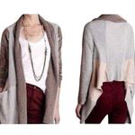 Anthropologie ANTHRO Sparrow Mixed Media Hi-Lo Open Jacket EUC S Photo 1