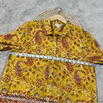 Sundance  Women’s Button Down Shirt Longsleeve Floral Joy Boho Artsy in Yellow M Photo 12