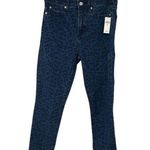 Gap Denim Blue Jeans Leopard Print Mid Rise Leggings Women’s Sz 4/27 NWT Photo 2
