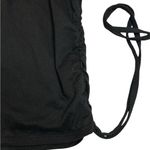 Olivia Rae Black Cinched Adjustable Sleeveless Crop Top | Clean Girl Aesthetic Photo 1