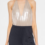 ALLSAINTS NWT All Saints Dora Plunge Bodysuit‎ in Champagne Pink Sz 6 $169 Photo 0