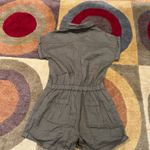 Sun & Shadow  Olive Green Romper Jumpsuit Short Sleeve 100% Cotton Size Small Photo 2