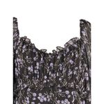 143 Story By Line Up Sz M Floral Maxi Brown Lavendor Front Slit Dress Photo 4