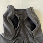 Theory Demetria Wool Blend Pants Nocturne Dark Grey Trousers Size 8 Photo 8