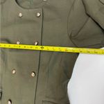 Nanette Lepore NEW ! Olive Double-Breasted Trench Coat Photo 7