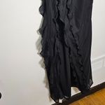 Abercrombie & Fitch  Draped Ruffle Maxi Dress /Black / Size XS - 159-299-0020-900 Photo 2