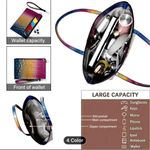 Colorblock Gradient Luxury Large Shoulder Handbag w/clutch Rose Red Pink Photo 5