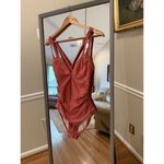 Cupshe  Orange One Piece Swim Suit Bathing Suit Size M Photo 1