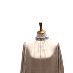 Carmen Marc Valvo Carmen by Satin Blouse Champagne Size XL Photo 5