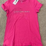 Women's CALVIN KLEIN pink Tshirt Size XS Photo 0