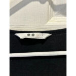 Three Dots Vintage  Viscose Black Drape Front Blouse Top Size‎ Large Made In USA Photo 2