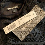 Gianni Bini  Monica Black Lace Peplum Strappy Dress Black Size 0 NWT Photo 10