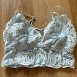 VS Pink Lace Light Blue Bralette Size M Photo 0