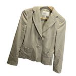 Banana Republic Stretch Womens 2 Khaki Beige Career Blazer 2 Button Pockets Photo 2