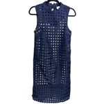 Maeve Anthropologie‎  Circle Lace Shift Dress Navy S Photo 4