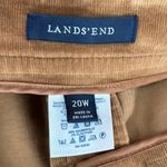 Lands' End  Corduroy Button Front Skirt Brown Knee Length Casual Pockets Sz 20W Photo 4