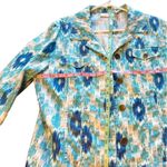 Chico's Chico’s, blue, white & turquoise, Jacket,‎ Size 2 Photo 5