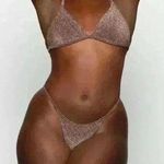 SKIMS Glitter Swim String Thong ~ Sienna ~ 4X ~ NWT! Photo 0