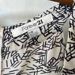 Forever 21 White and Navy Shorts Romper Jumpsuit One Piece Size Large Photo 4