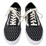 Vans  Old Skool Tie Print Patchwork Sneaker Shoe Mens 9 Womens 10.5 Black Photo 1