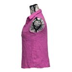 Love Notes Pink Gauze Sleeveless Blouse Women’s M Slub Knit Boho Coastal Beach Size M Photo 3