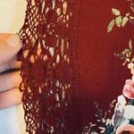 Entro Burgundy Floral+Lace Duster Photo 2