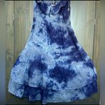 MZ Wallace NWT Myra Blue Tie-Dye Sleeveless Dress size M Photo 2