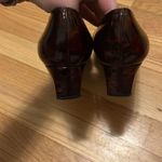 Stuart Weitzman  Womens Black Brown tortoise Patent Leather Wedge Heels Photo 5