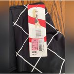 Spanx  Swim Bikini Bottom Womens 10 Flirty Mid Rise Black Geo Swim Skirt NWT Photo 2