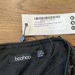 Boohoo Plus Sz Melissa Floral Sequin Thigh Split Midi Skirt Black/Navy Sz 14 US Photo 6