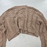 House of Harlow 1960 x REVOLVE Abia Cropped Cable Sweater in Tan LArge Photo 8
